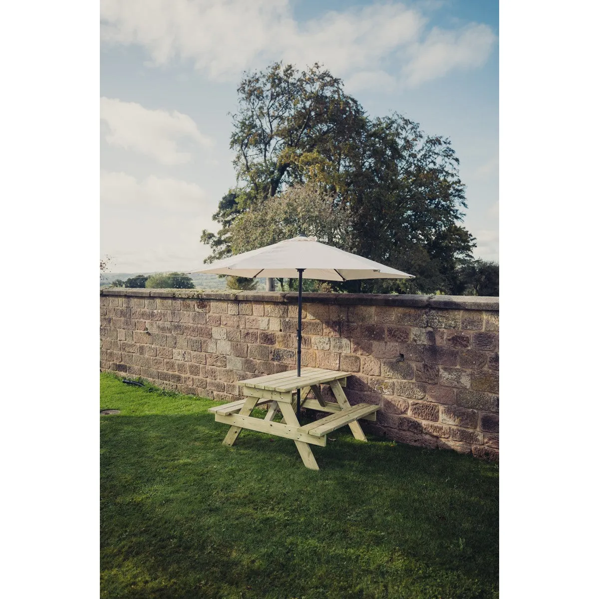 Traditional Garden Picnic Table by Churnet Valley - 4 Seats - PT101