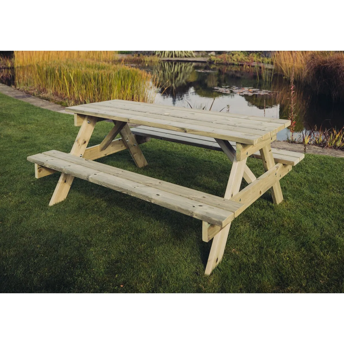 Traditional Garden Picnic Table by Churnet Valley - 6 Seats - PT102