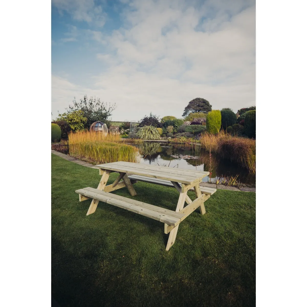 Traditional Garden Picnic Table by Churnet Valley - 6 Seats - PT102