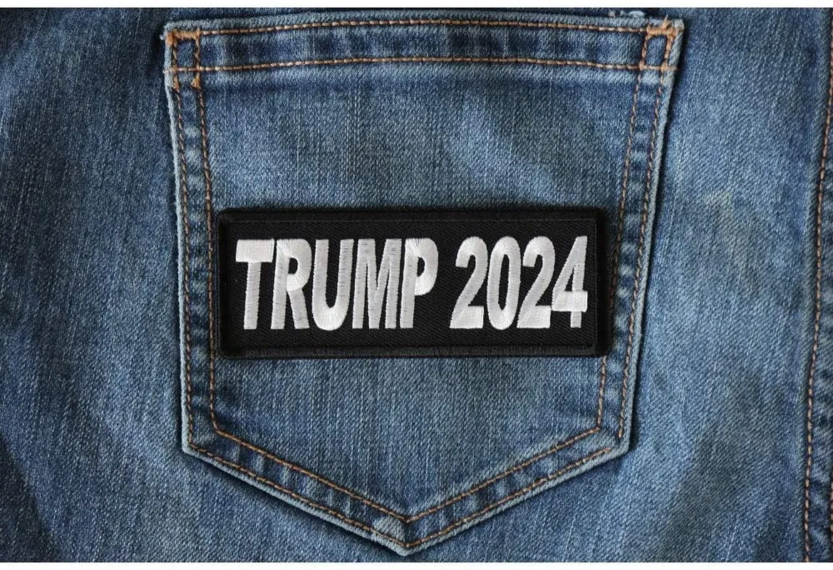 Trump 2024 Patch - 4x1.5 inch - Embroidered Iron on Patch