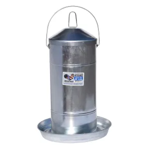 Tuff Stuff galvanized poultry feeder w/ handle - 44lbs