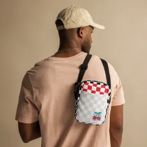“Twin Cherry Rally” Utility crossbody bag