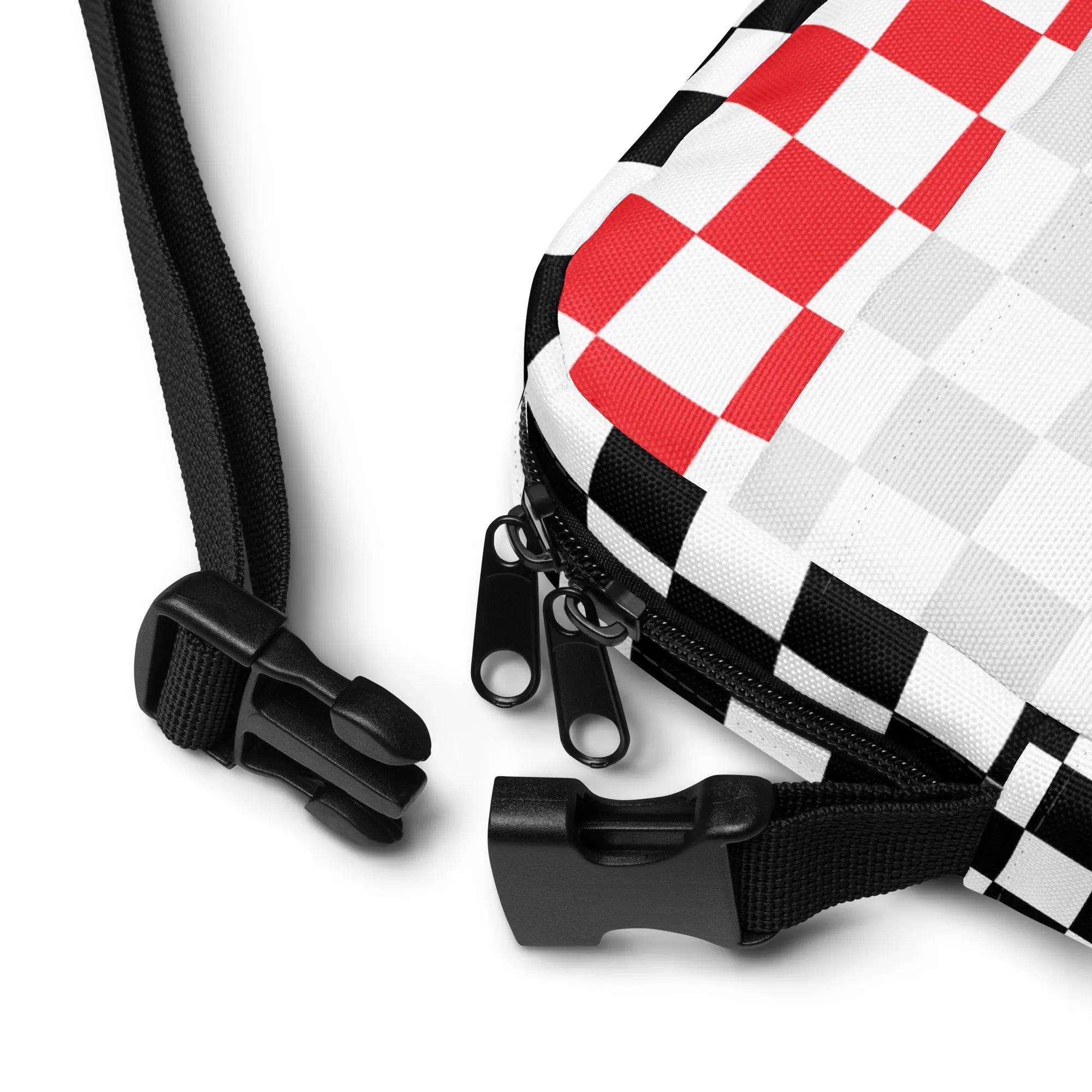 “Twin Cherry Rally” Utility crossbody bag