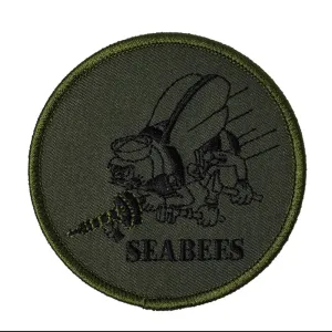 US Military USN Seabees Subdued Iron On Patch