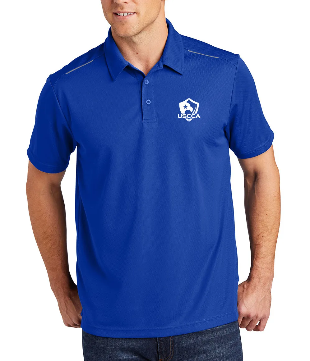 USCCA Men's Port Authority® Pinpoint Mesh Polo