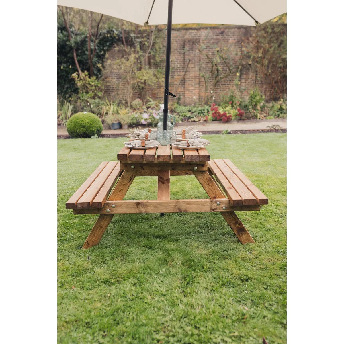 Valley Garden Picnic Table by Churnet Valley - 4 Seats - VPT103
