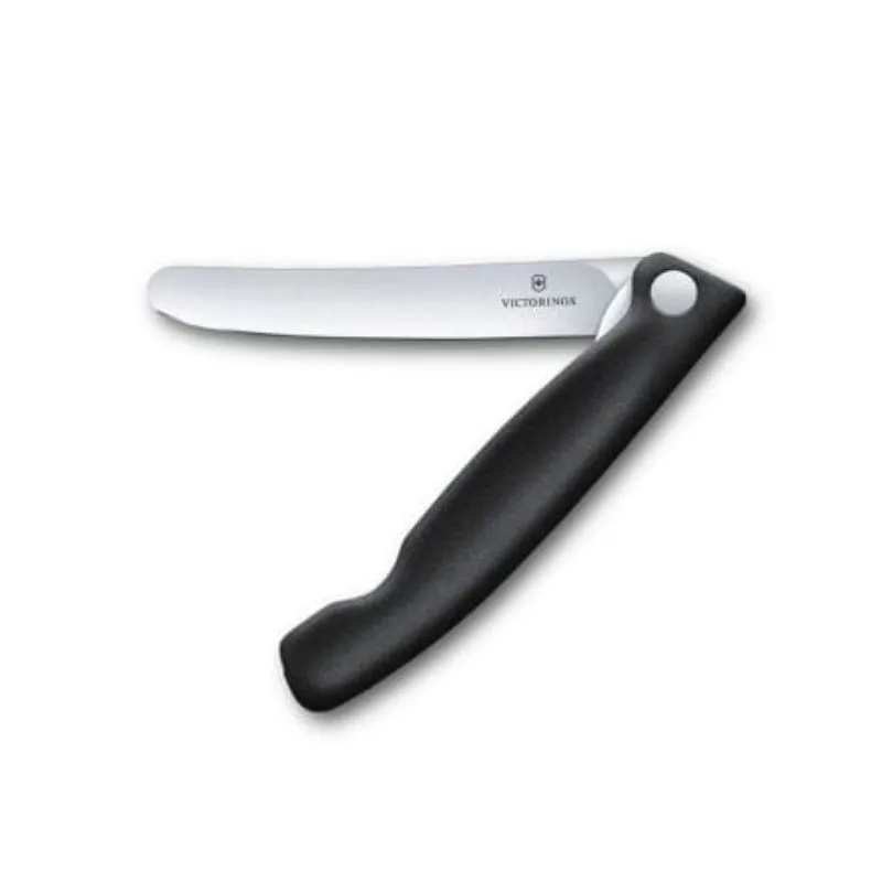 Victorinox Swiss Classic Foldable Plain Edge Paring Knife Black 11cm V6.7803.FB
