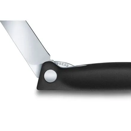 Victorinox Swiss Classic Foldable Plain Edge Paring Knife Black 11cm V6.7803.FB
