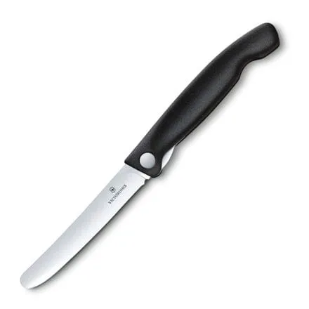 Victorinox Swiss Classic Foldable Plain Edge Paring Knife Black 11cm V6.7803.FB