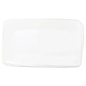 Vietri Melamine Lastra White Rectangular Platter