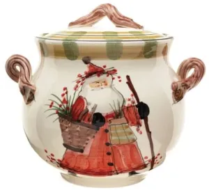 Vietri Old St. Nick Biscotti Jar