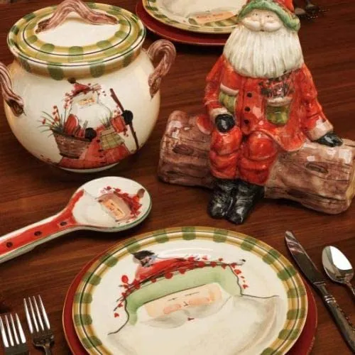 Vietri Old St. Nick Biscotti Jar