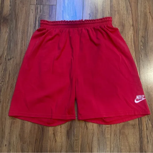 Vtg 1980s/90s Nike Made in USA Red Athletic Shorts Size L