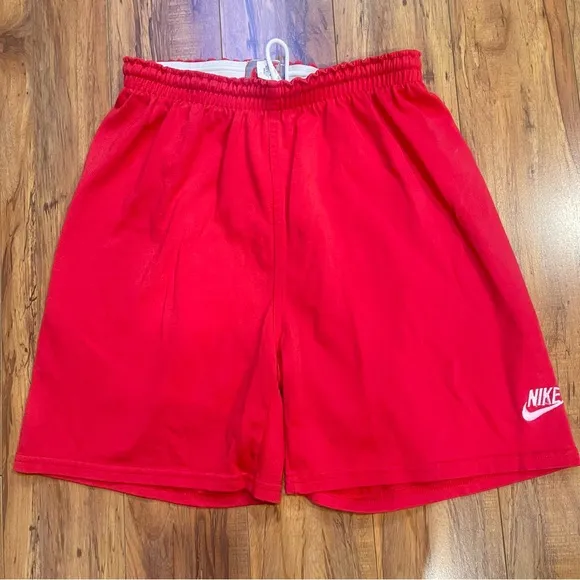 Vtg 1980s/90s Nike Made in USA Red Athletic Shorts Size L