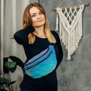 Waist Bum Bag - Large Peacocks Tail Fantasy