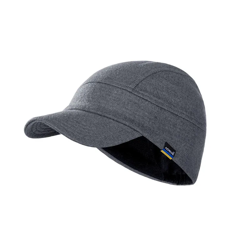 Warm Winter Ear Hat with Collapsible Brim: Ideal for Running & Outdoor Activities
