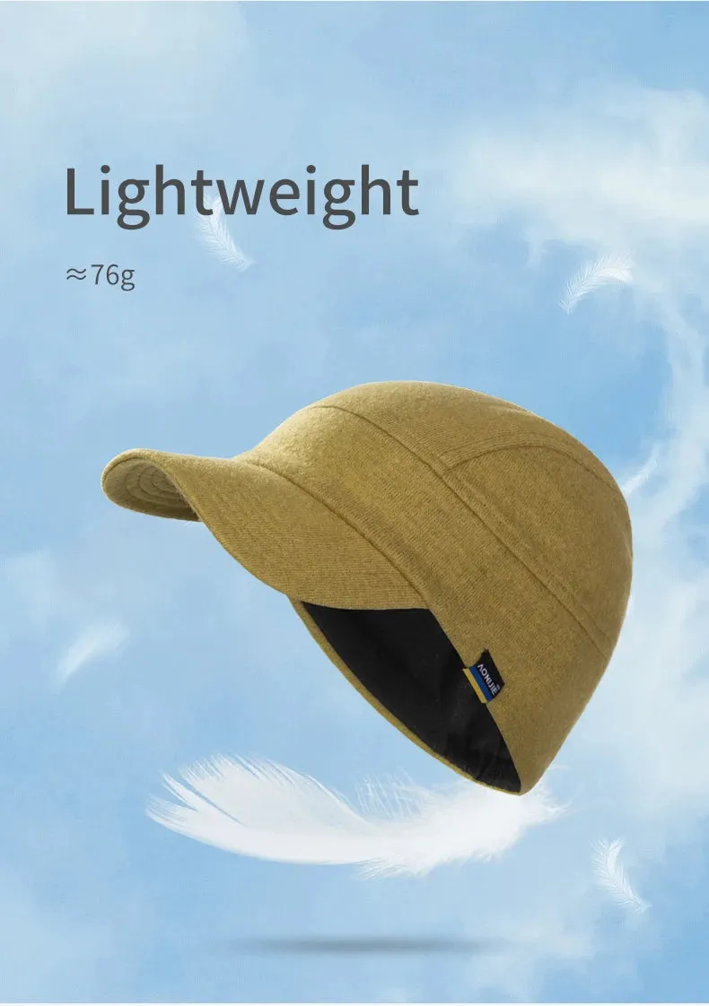 Warm Winter Ear Hat with Collapsible Brim: Ideal for Running & Outdoor Activities