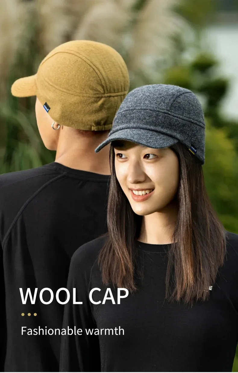 Warm Winter Ear Hat with Collapsible Brim: Ideal for Running & Outdoor Activities