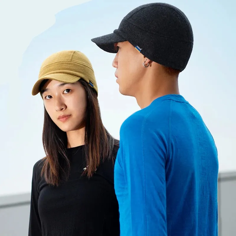 Warm Winter Ear Hat with Collapsible Brim: Ideal for Running & Outdoor Activities