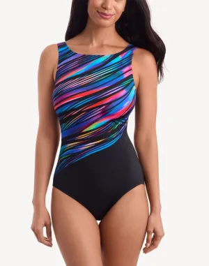 Wave Power High Neck One Piece