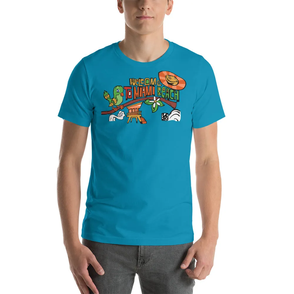 Welcome to Miami Beach - Lebo Short-Sleeve Unisex T-Shirt
