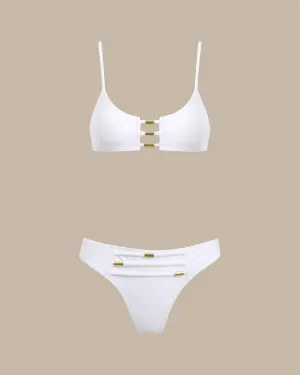 White Bralette Bikini Set