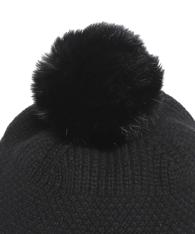 WideAngle: Co Integrated Earflap Knit Cap - Black
