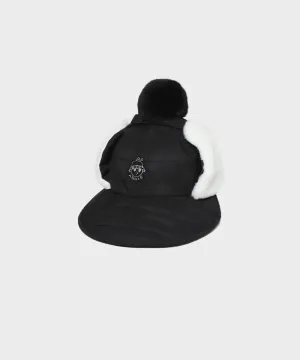WideAngle: Co Quilted Modified Earflap Cap L - Black