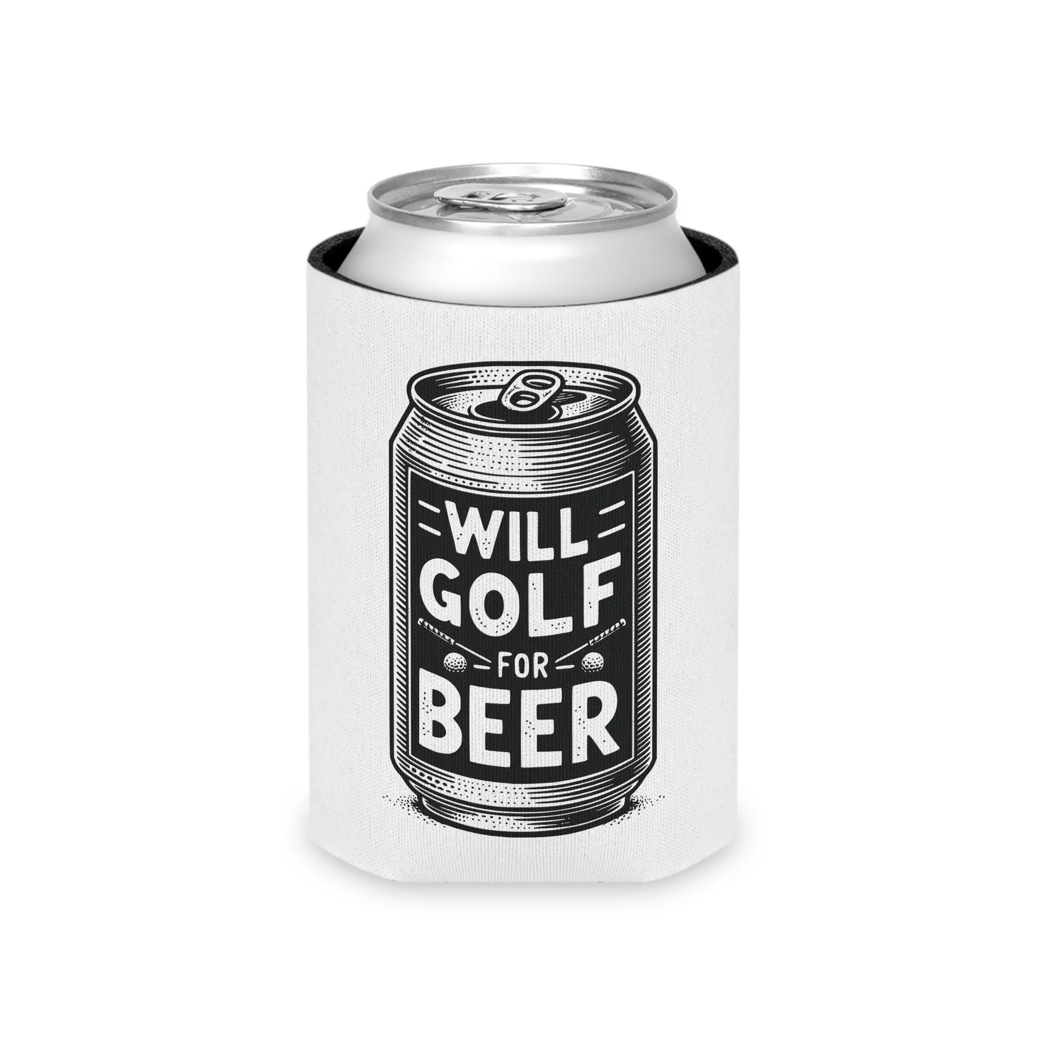 Will Golf for Beer Golf Can Cozy