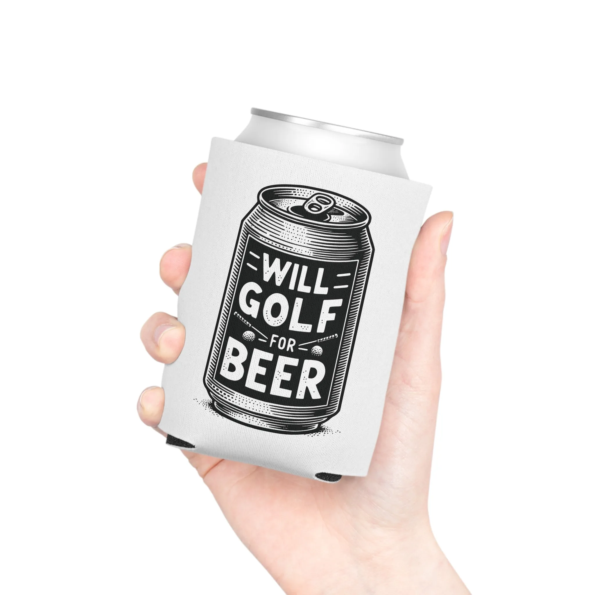 Will Golf for Beer Golf Can Cozy