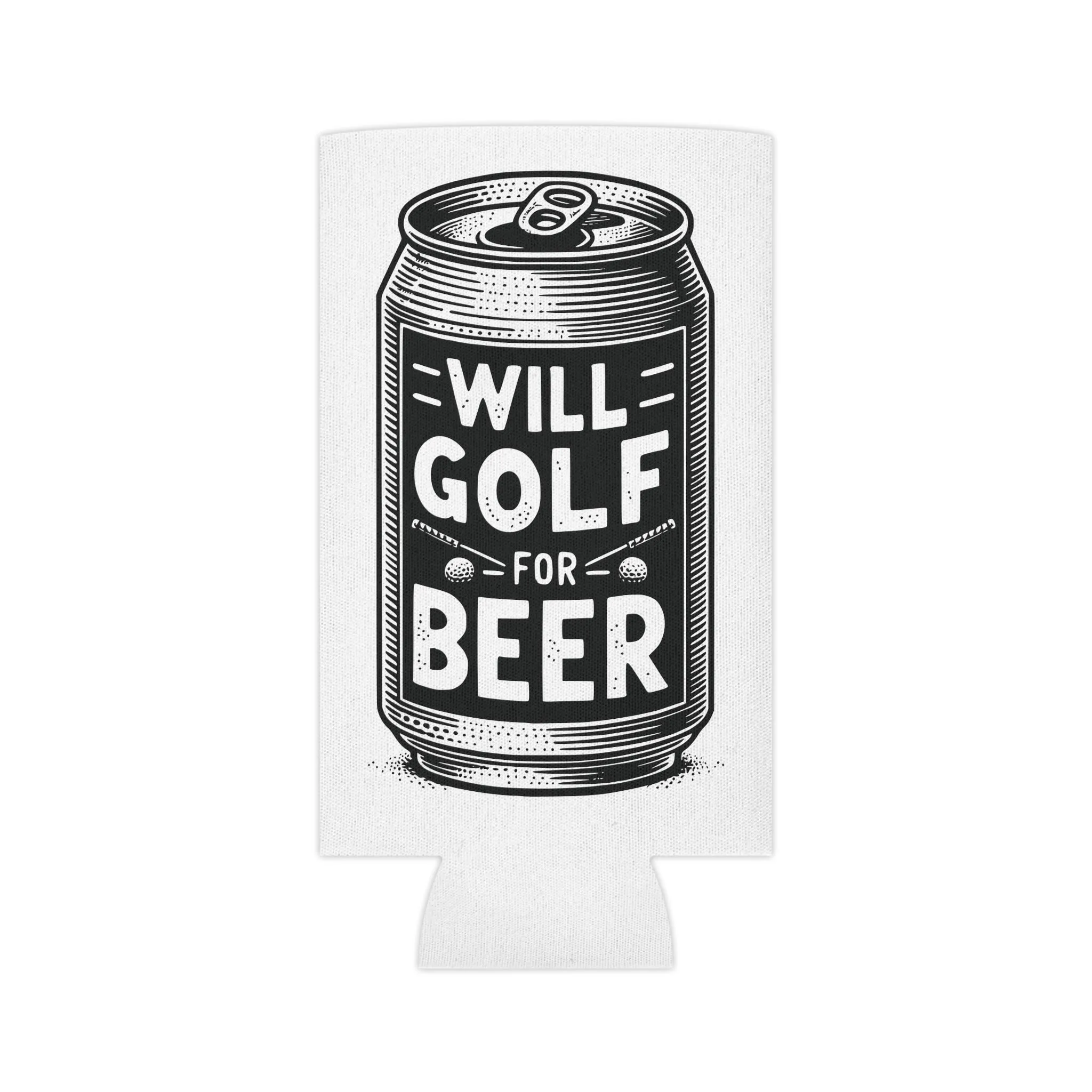 Will Golf for Beer Golf Can Cozy