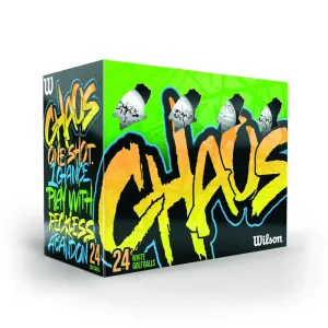 WILSON CHAOS WHITE GOLF BALL 24PK