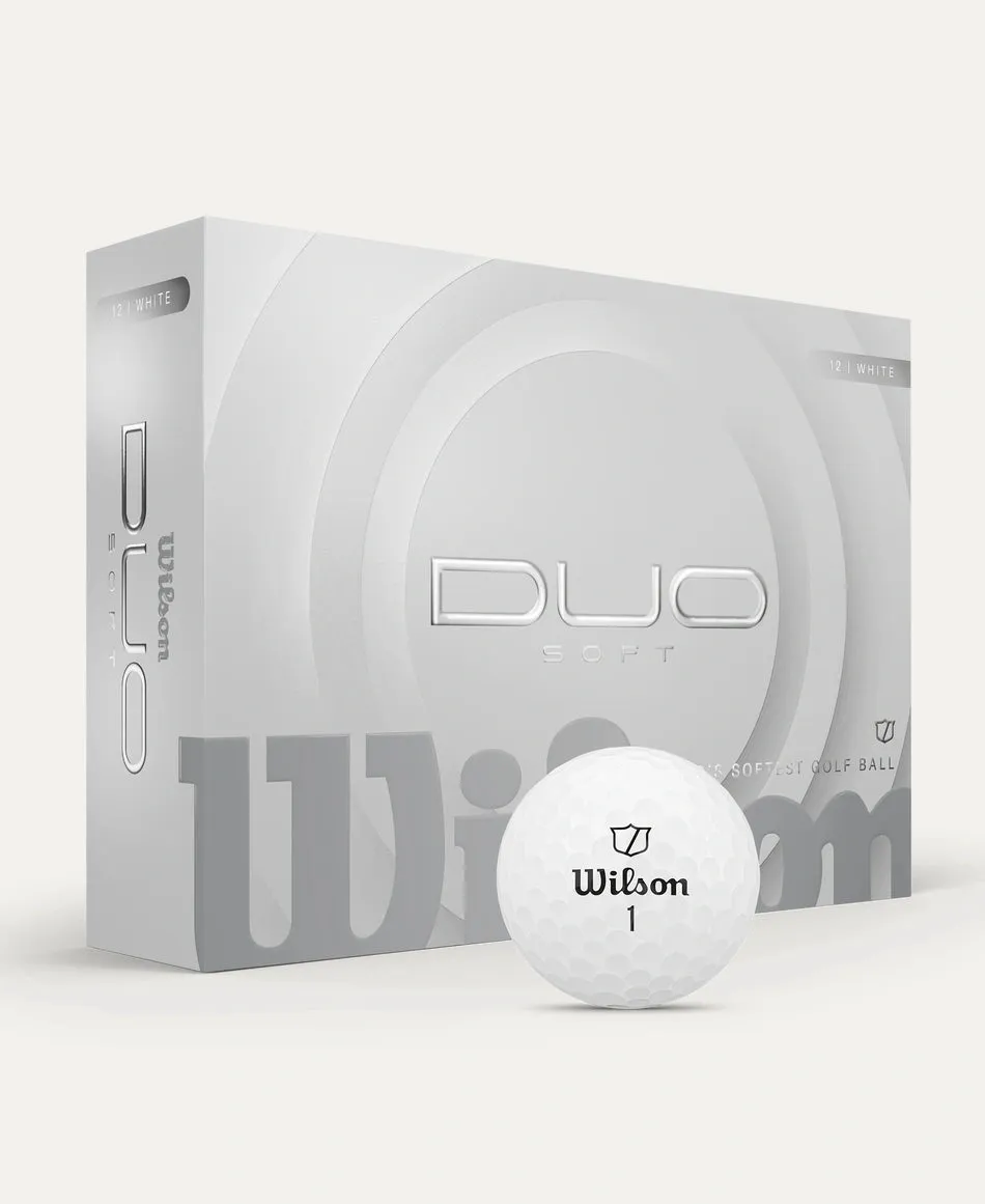 Wilson Duo Soft 2025 White Dozen