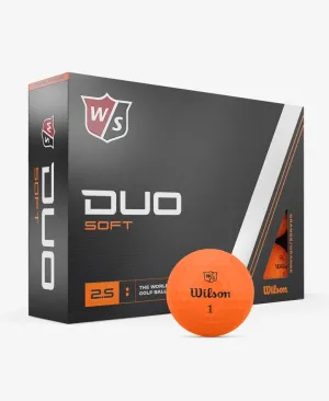Wilson Staff Duo Soft Orange Golf Balls