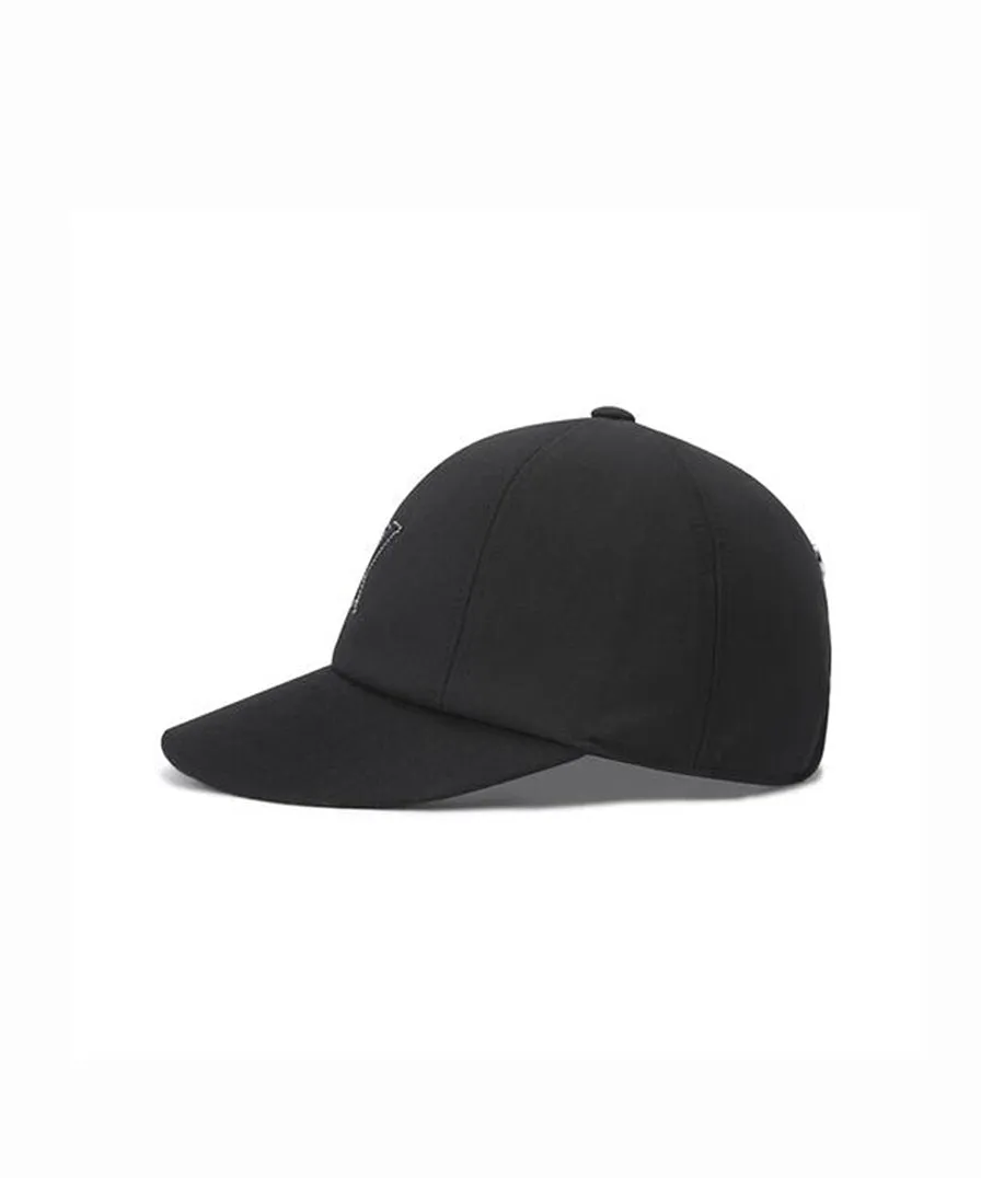 Women's Circle Point Ball Cap - Black