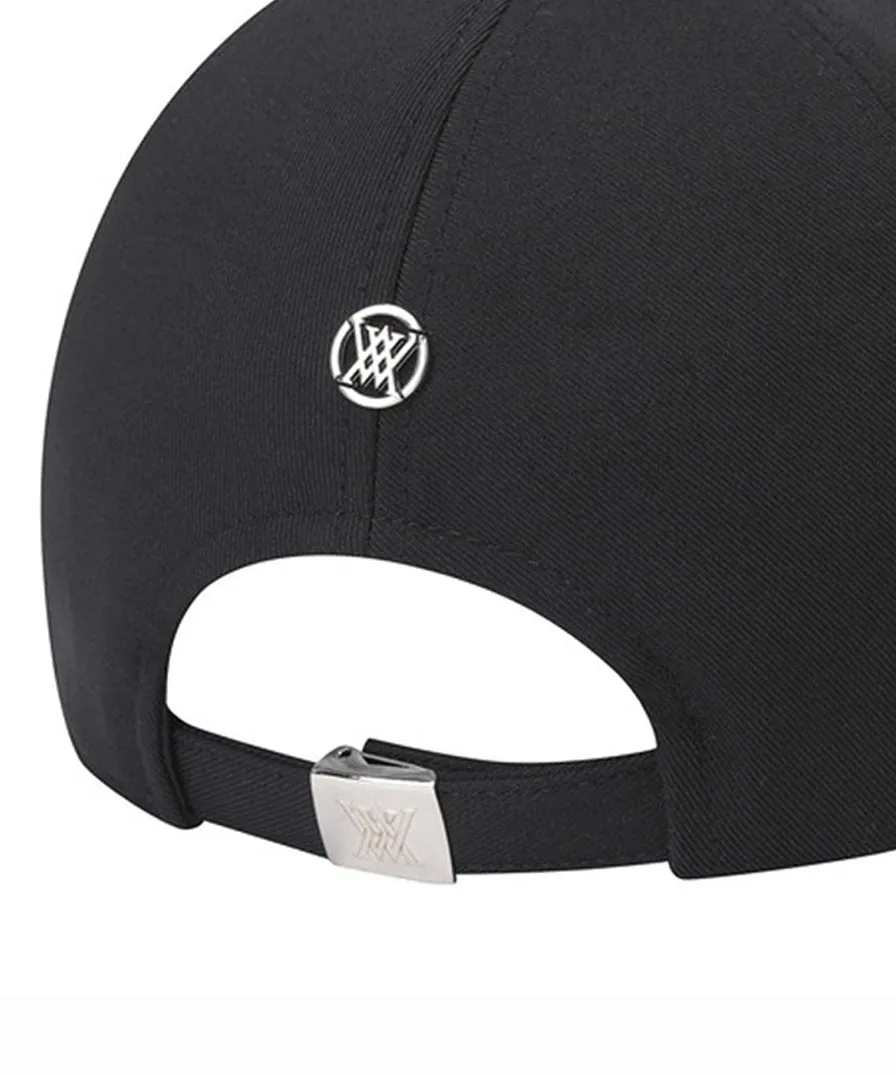 Women's Circle Point Ball Cap - Black