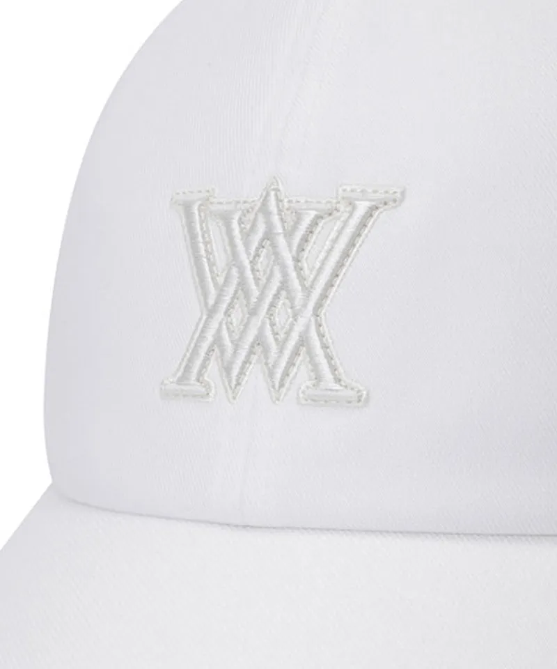 Women's Circle Point Ball Cap - White