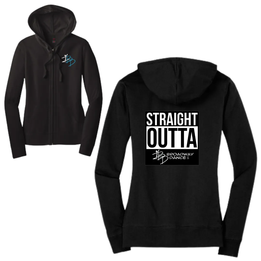 Women's Fitted Jersey Full-Zip Hoodie