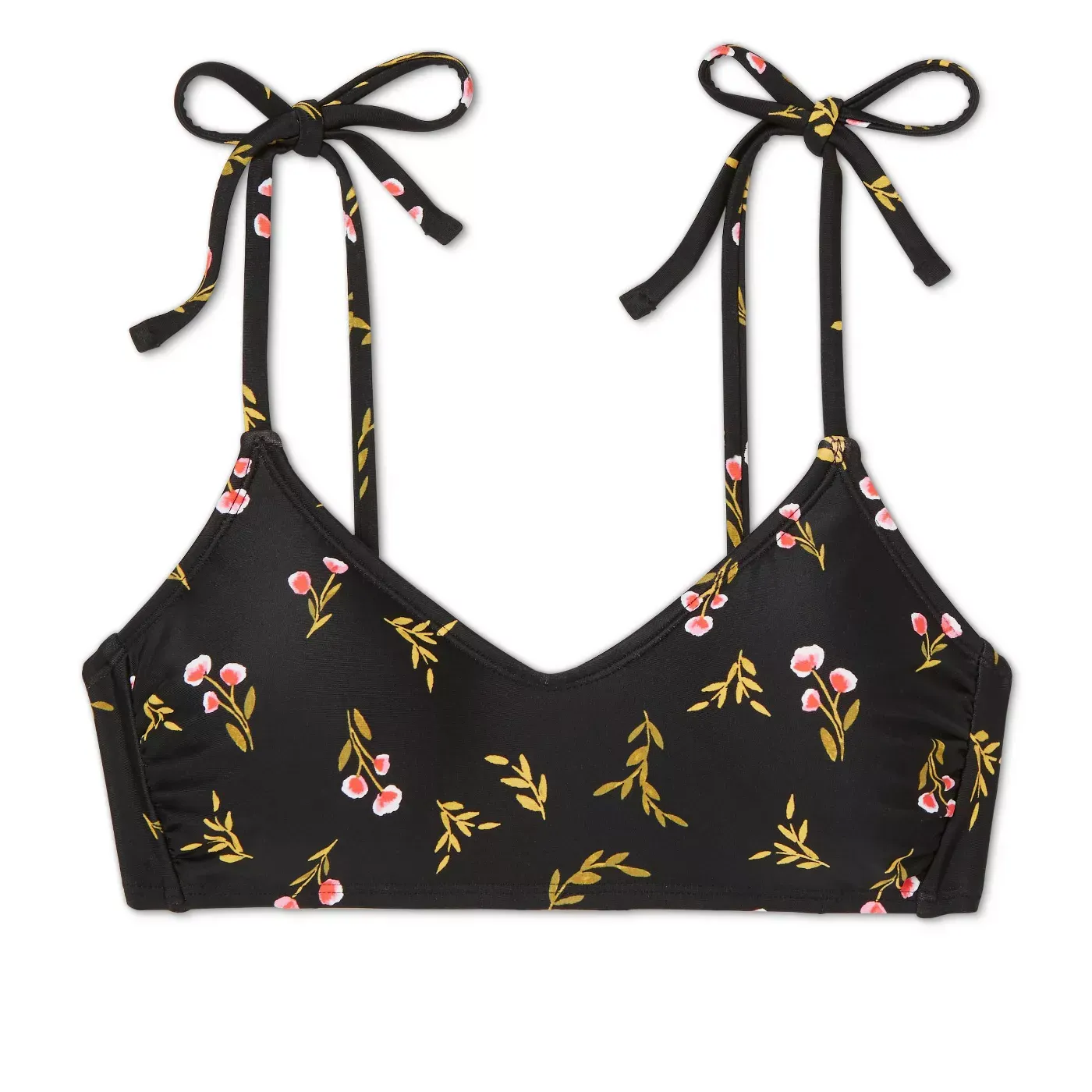 Xhilaration Women's Shoulder Tie Bralette Bikini Top