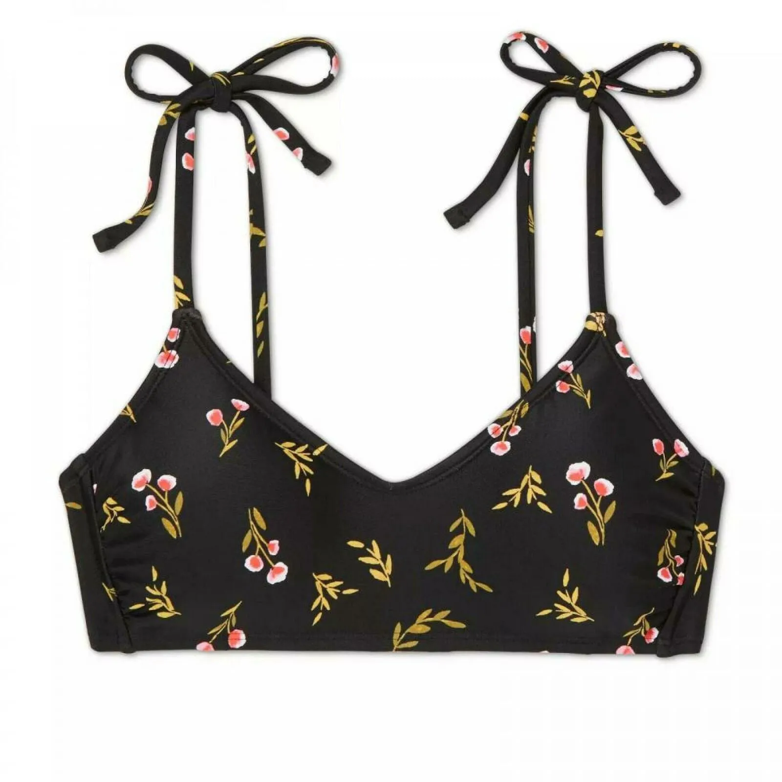 Xhilaration Women's Shoulder Tie Bralette Bikini Top