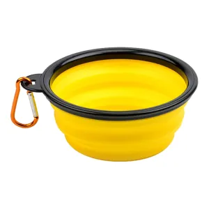 Yellow Collapsible Dog Bowl