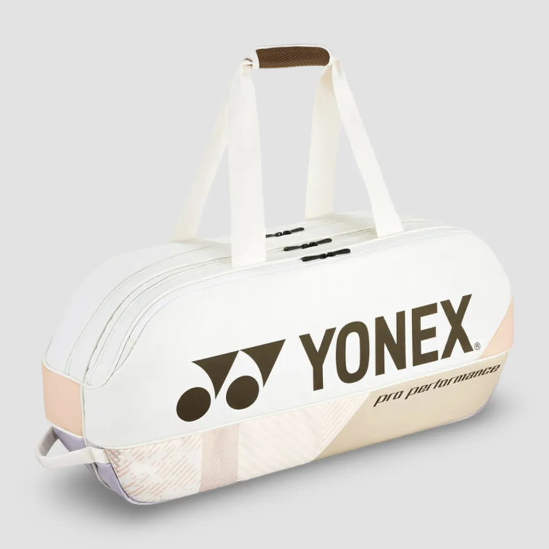 YONEX Pro Tournament Bag BA92431WEX Sand Beige (6 Racquets)