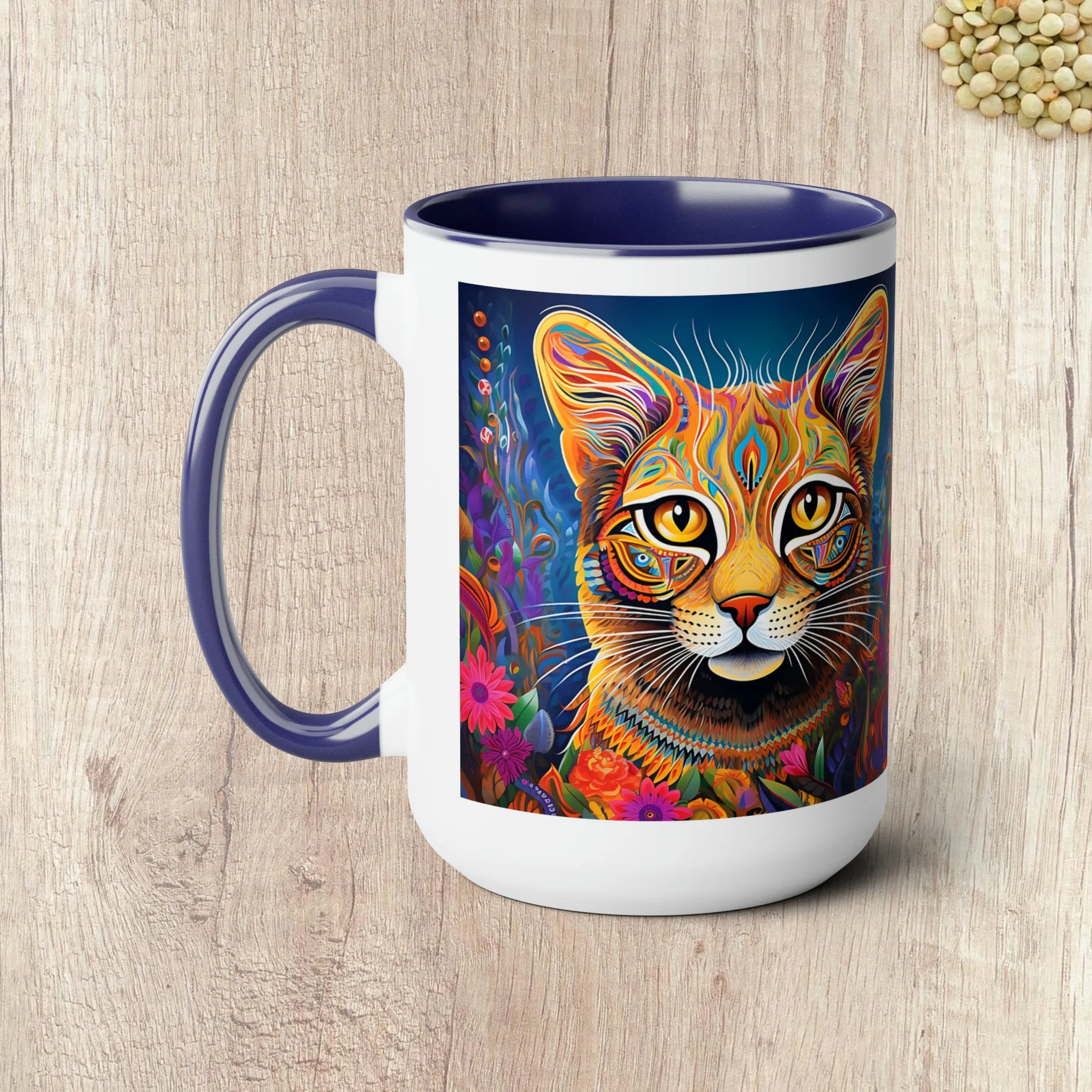 YOU HAD ME AT MEOW  - Two-Tone Coffee Mug - 15oz - 5 Color Options