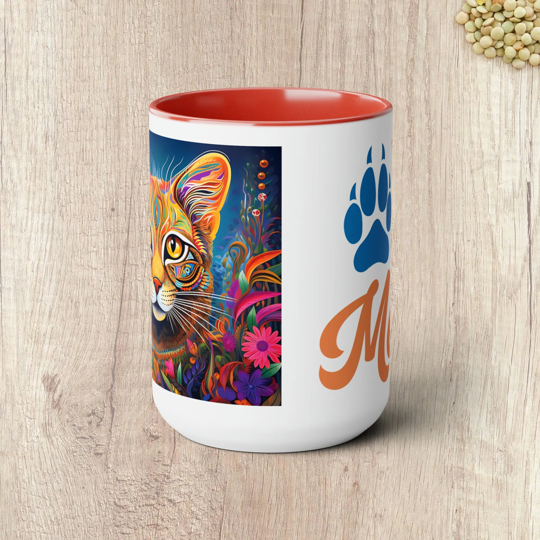 YOU HAD ME AT MEOW  - Two-Tone Coffee Mug - 15oz - 5 Color Options