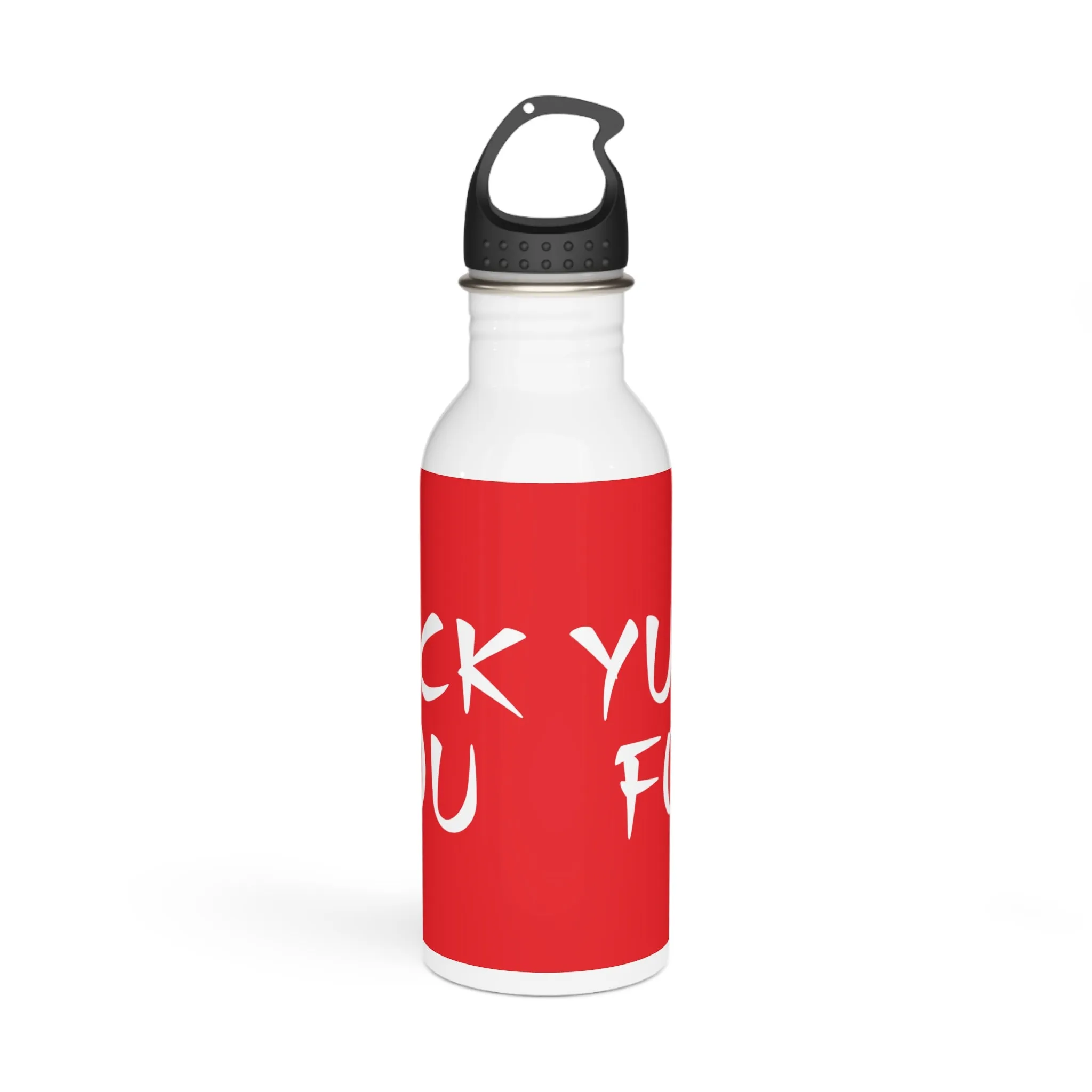 Yuck Fou Stylish Stainless Steel Water Bottle - Eco-Friendly, Durable, Perfect for On-the-Go - Red